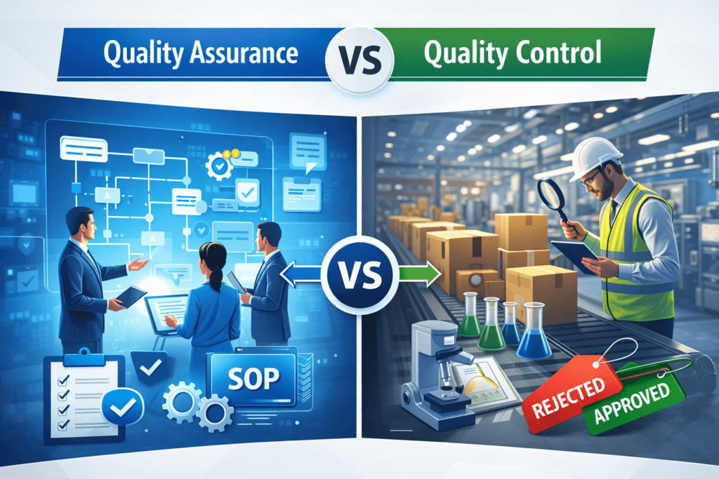 Quality assurance vs quality control