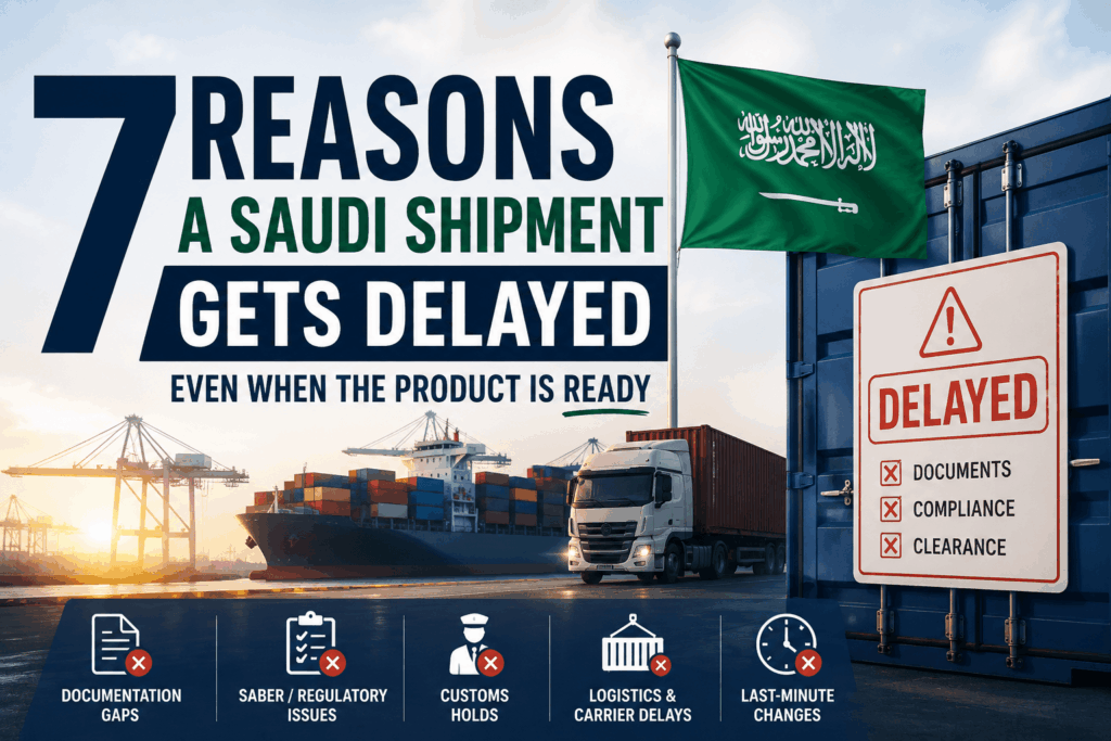 7 Reasons a Saudi Shipment Gets Delayed Even When the Product Is Ready