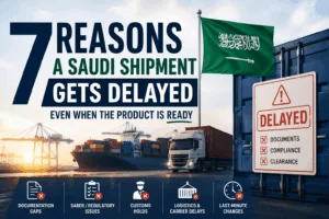 7 Reasons a Saudi Shipment Gets Delayed Even When the Product Is Ready